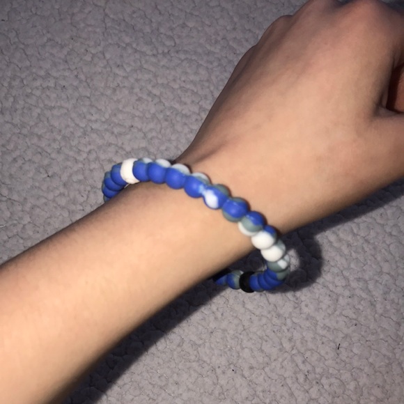Blue, white and gray Lokai bracelet - Picture 2 of 2
